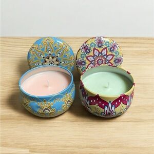 Set of two Natural Soy & Coconut Wax Candle's - Scented - Aromatherapy - Yoga